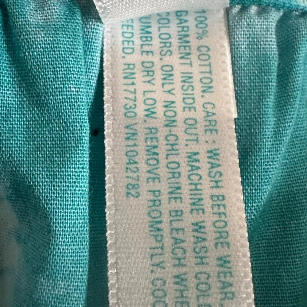 Calypso St Barth/Target Teal Tie Dye Romper Girls 4 / 5 100% Cotton XS